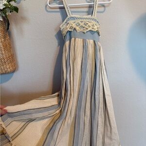 Well Dressed Wolf Striped Summer Dress 4T